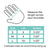 gloves chart, glove size, gloves size chart, gloves, glove, size, size chart, cm, inches, measure the length, knuckles